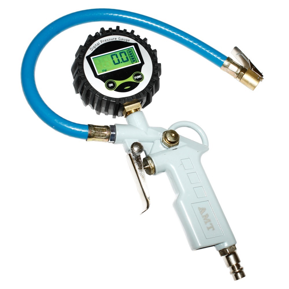 Пистолет для подкачки шин с манометром электронный