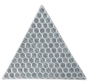 светоотражающий треугольник белый