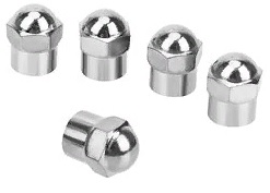 Колпачок на вентиль хром пластик по 100шт