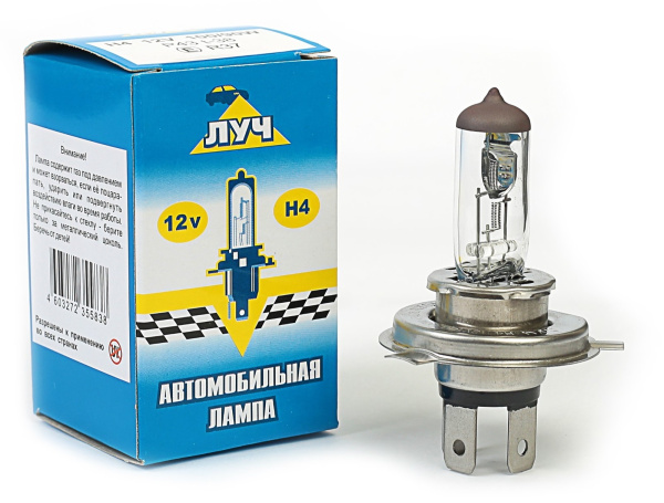 автолампа луч h4 60-55