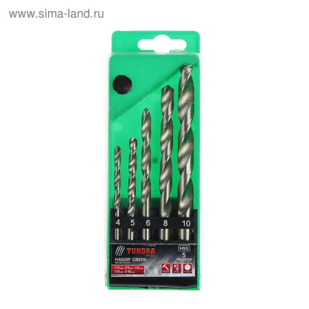 1119692 Набор сверл по металлу (5 предметов) TUNDRA