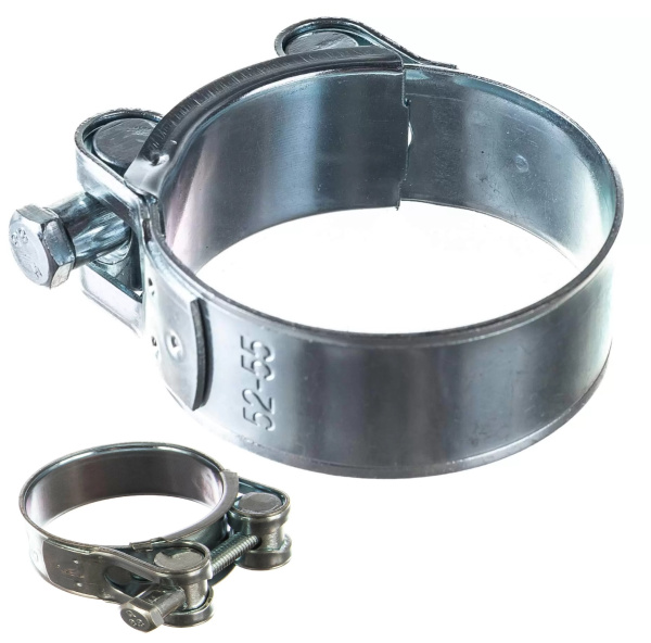 хомут силовой с одним болтом 52-55