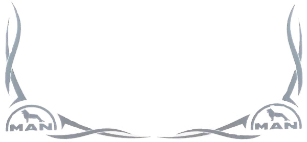 наклейка ман серебро