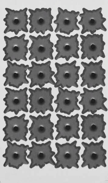 наклейка следы от пуль